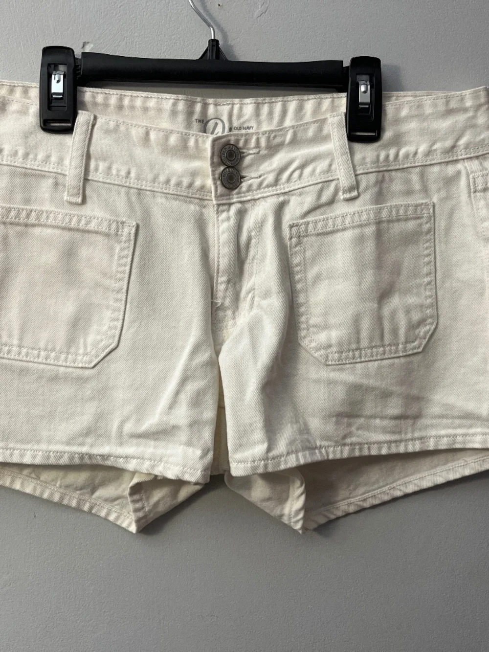 The Diva Old Navy white denim shorts